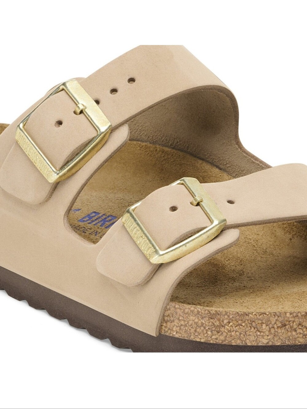 Birkenstock Women's Arizona Soft Footbed Sandals, Sandcastle, 8-8.5 Medium - Picture 2 of 7